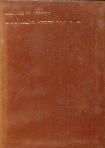 Mémoires joseph fouché - mémoires,