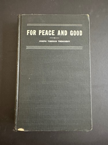For peace and - and, jospeh